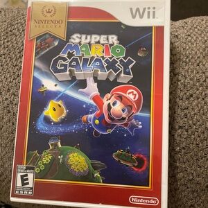 Nintendo Wii Super Mario Galaxy - Red and Blue Cover